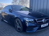Used Mercedes E220 AMG line 194 HP (142 kW) 2019 Blue Coupe