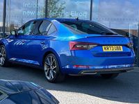 Used Skoda Superb SportlinePlus 140 HP (102 kW) 2023 Race blue metallic Hatchback