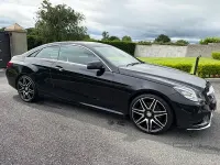 Used Mercedes E250 AMG line 2015 Black Coupe