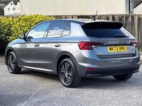 Used Skoda Fabia Colour Edition 94 HP (69 kW) 2023 Graphite grey metallic body / black magic pearl effect roof Hatchback