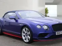 Used Bentley Continental GT Convertible 529 HP (389 kW) 2017 Blue Cabriolet