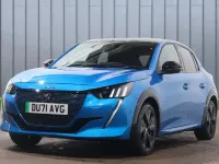 Second-hand Peugeot e-208 Premium 98 kW (134 CP) 2021 Albastru Hatchback