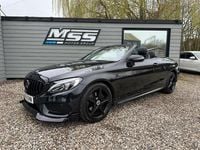 Used Mercedes C220 AMG line 2016 Black Cabriolet