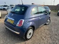 Used Fiat 500 Lounge 69 HP (50 kW) 2012 Blue Hatchback