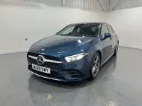 Used Mercedes A190 AMG line 190 HP (139 kW) 2019 Blue Hatchback