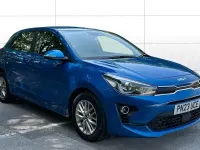 Used Kia Rio 84 HP (61 kW) 2022 Blue Hatchback