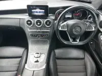 Used Mercedes C220 AMG line 170 HP (125 kW) 2018 Blue Coupe