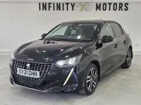 Used Peugeot 208 Allure Premium 75 HP (55 kW) 2021 Black Hatchback