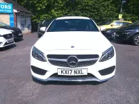 Used Mercedes C220 AMG line 170 HP (125 kW) 2017 White Coupe