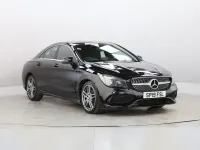 Used Mercedes CLA180 AMG line 122 HP (89 kW) 2019 Black Sedan