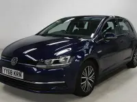 Used VW Golf VII SE 130 HP (95 kW) 2018 Blue Hatchback