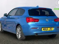 Used BMW 118 Sport Line 136 HP (100 kW) 2018 Blue Hatchback