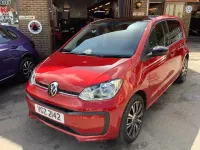 Used VW up! Black Edition 65 HP (47 kW) 2021 Red Hatchback
