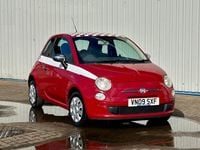 Used Fiat 500 Pop 69 HP (50 kW) 2009 Red Cabriolet