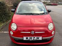 Used Fiat 500 Lounge 69 HP (50 kW) 2011 Red Hatchback