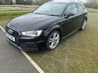 Used Audi A3 S-Line 150 HP (110 kW) 2016 Black Hatchback