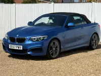 Used BMW 218 M Sport 134 HP (98 kW) 2017 Blue Cabriolet