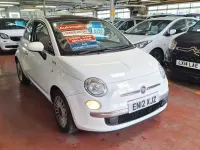 Second-hand Fiat 500 Lounge 69 CP (50 kW) 2012 Alb Hatchback