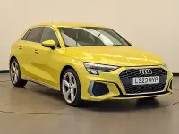 Used Audi A3 S-Line 110 HP (80 kW) 2023 Yellow Sedan