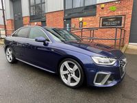 Used Audi A4 S-Line 163 HP (119 kW) 2020 Blue Sedan