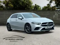 Used Mercedes A180 AMG line 136 HP (100 kW) 2021 Silver Hatchback