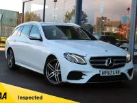 Used Mercedes E220 AMG line 194 HP (142 kW) 2017 White Estate