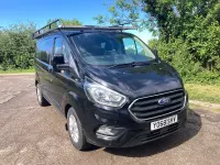 Used Ford Transit Custom Limited 130 HP (95 kW) 2019 Black Van