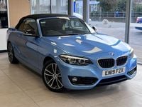 Used BMW 218 Sport Line 2019 Blue Cabriolet