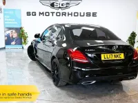 Used Mercedes C220 AMG line 170 HP (125 kW) 2017 Black Sedan
