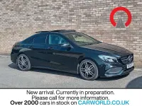Used Mercedes CLA220 AMG line 177 HP (130 kW) 2018 Black Coupe