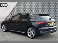 Used Audi A3 S-Line 147 HP (108 kW) 2022 Black Sedan