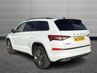Used Skoda Kodiaq SportLine 140 HP (102 kW) 2022 Moon white metallic SUV