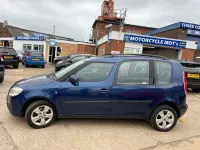 Used Skoda Roomster 105 HP (77 kW) 2008 Blue MPV