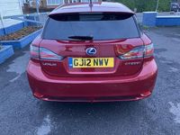 Used Lexus CT200h 2012 Red Hatchback