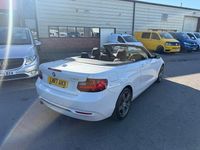 Used BMW 218 Sport Line 2017 White Cabriolet