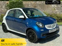 Used Smart ForFour Premium 90 HP (66 kW) 2015 Blue Hatchback