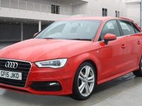 Used Audi A3 Sportback S-Line 2015 Red Hatchback