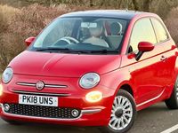Used Fiat 500 Lounge 69 HP (50 kW) 2018 Red Hatchback