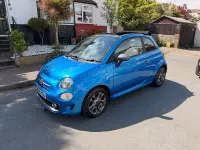 Used Fiat 500C S 69 HP (50 kW) 2017 Blue Cabriolet