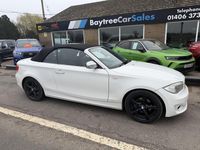 Used BMW 118 Cabriolet Exclusive 2013 White Cabriolet