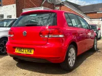 Used VW Golf VII Match 120 HP (88 kW) 2012 Red Hatchback