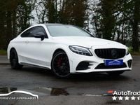 Used Mercedes C180 AMG line 156 HP (114 kW) 2019 White Coupe
