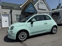 Used Fiat 500 Lounge 69 HP (50 kW) 2016 Green Hatchback