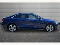 Used Audi A3 S-Line 150 HP (110 kW) 2023 Navarra blue Sedan