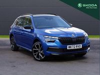 Used Skoda Kamiq Monte Carlo 147 HP (108 kW) 2022 Race blue metallic SUV