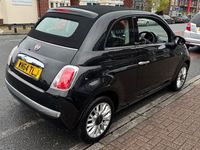 Used Fiat 500C Lounge 69 HP (50 kW) 2015 Black Cabriolet