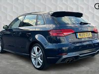 Used Audi A3 Sportback S-Line 2019 Cosmos blue Hatchback