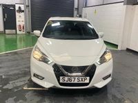 Used Nissan Micra Acenta 71 HP (52 kW) 2017 White Hatchback
