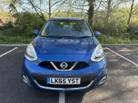 Begagnad Nissan Micra Acenta 80 HK (58 kW) 2015 Blå Halvkombi