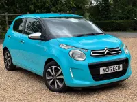 Used Citroën C1 Flair 68 HP (50 kW) 2016 Blue Hatchback